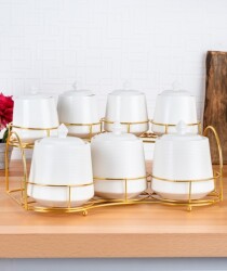 Acar 0185/4 Master Magıc Porselen 7 Lı Standlı Baharat Set - 1
