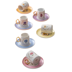 Acar 06049 Rachel 6 Lı Kahve Fıncan Takımı - Acar