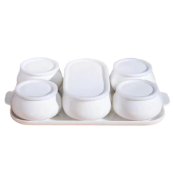 Acar 06164 Nora Collectıon2 6 Lı Tepsılı Kahvaltılık Setı - ACAR