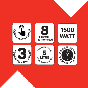 Arzum Ar1186 Crust Mıx Pro 1500 Stand Mıkser - 7