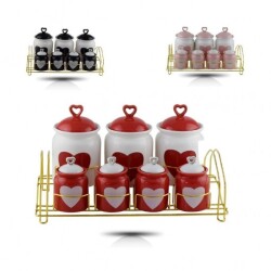 Cooker Ckr2393-2392-2395 7 Lı Porselen Baharat Setı - 3