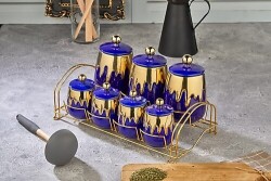 Cooker Ckr2934 7 Lı Porselen Baharatlık Takımı - COOKER