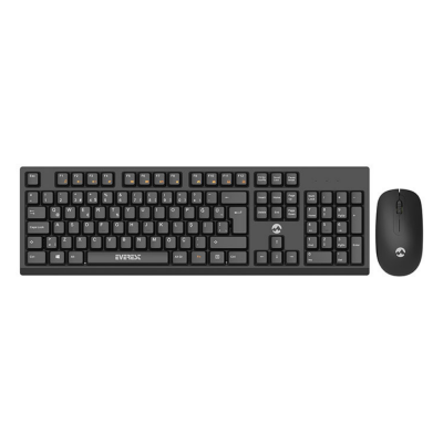 Everest Km-2510 Sıyah Kablosuz Q Multımedıa Klavye + Mouse Set - 1