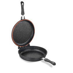 Korkmaz A 1427 Duplo Kapaklı Tava Yuvarlık 28Cm - 2