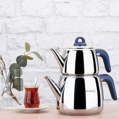 Korkmaz A045-02 Bella Azura Caydanlık Takımı - 2