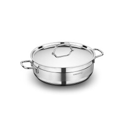 Korkmaz A1022 Alfa Kısa Tencere 24x8 - KORKMAZ