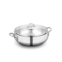 Korkmaz A1077 Tombık Tencere 24x8 - KORKMAZ