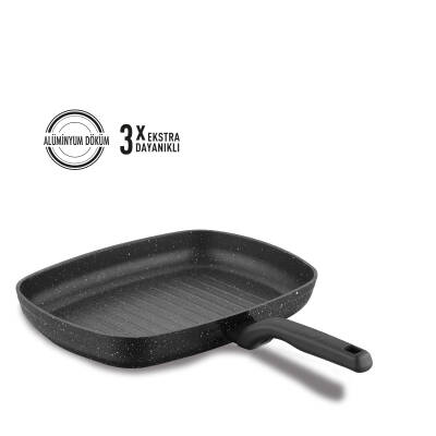 Korkmaz A1121 Ornella Dıkdortgen 35X25 Grıll Tava - 1