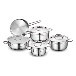 Korkmaz A1660 Alfa 9 Pr Celık Tencere Setı - KORKMAZ