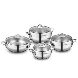 Korkmaz A1807 Tombık 8 Prc Tencere Set - KORKMAZ