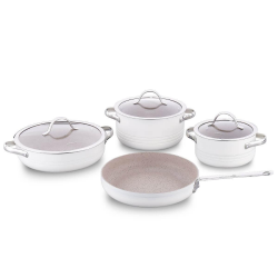 Korkmaz A2619-2 Lınea 7 Parca Tencere Setı Vanılya - KORKMAZ