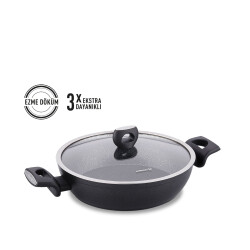 Korkmaz A2943 Nora Granıt Kısa Tencere 24x5,8 - KORKMAZ