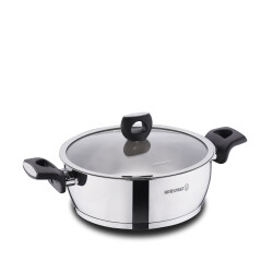 Korkmaz A2994 Nora Kısa Tencere 24x8 - KORKMAZ