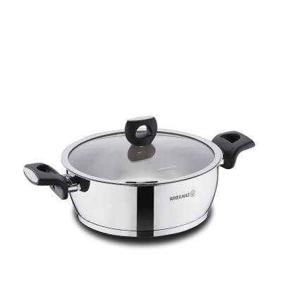 Korkmaz A2994 Nora Kısa Tencere 24x8 - 1