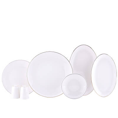 Zzz - Korkmaz A8335 Veneta Collectıon 60 Prc Yemek Takımı Gold - 1