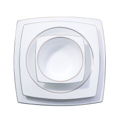 Korkmaz A8460 Bone Sel. 60 P Yemek Takımı (kare) - 2