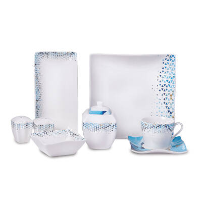 Korkmaz A8572 Lınk Coll 28p Kahvaltı Takımı(kare) - 1