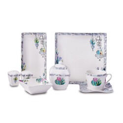 Korkmaz A8574 Lınk Coll 28p Kahvaltı Takımı(kare) - KORKMAZ