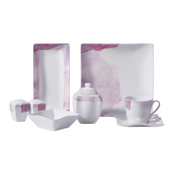 Korkmaz A8677 Lınk Colll 28p Kahvaltı Takımı(kare) - KORKMAZ