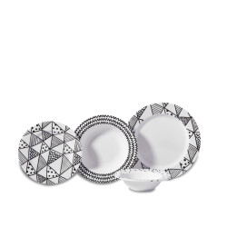 Korkmaz A8787 Natura Coll. 24 P Yemek Takımı (yuvarlak) - KORKMAZ