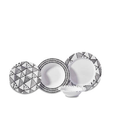 Korkmaz A8787 Natura Coll. 24 P Yemek Takımı (yuvarlak) - 1