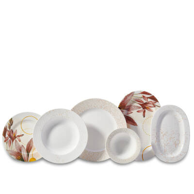 Zzz - Korkmaz A8866 Vanessa Coll 55 Prc Yemek Takımı - 1