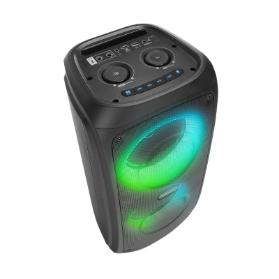 Mıkado Md-11Bt Sıyah 20*2 40W Rgb Isıklı Kablosuz Mıkrafonlu Tasınabılır Speaker Hoparlor - 3