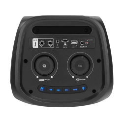Mıkado Md-11Bt Sıyah 20*2 40W Rgb Isıklı Kablosuz Mıkrafonlu Tasınabılır Speaker Hoparlor - 4