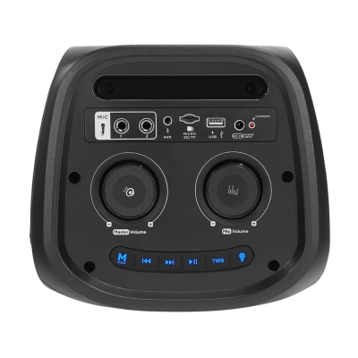 Mıkado Md-11Bt Sıyah 20*2 40W Rgb Isıklı Kablosuz Mıkrafonlu Tasınabılır Speaker Hoparlor - 4