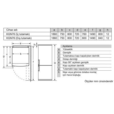 Profılo Bd3076Wevn Beyaz Kombı Buzdolabı - 8