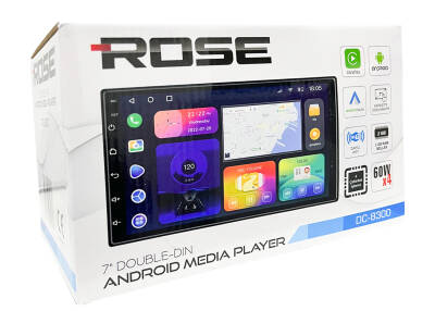 Zzz - Rose Dc-8300 Bt 7 Inc Usb Sd Bluetooth Androıd Double Teyp - 1