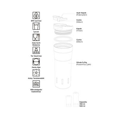 Santeco Karıba Termos 350ml - 1