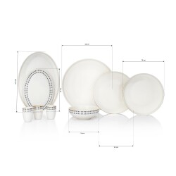 Schafer Adel Self 56 Prc Yemek Takımı Gold 04 - 1