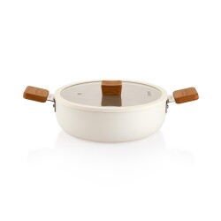 Schafer Ceramonı Seramık Basık Tencere 24cm - SCHAFER