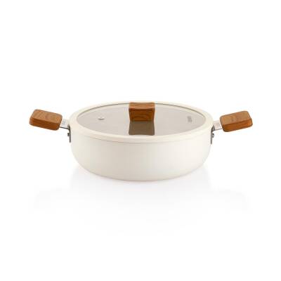 Schafer Ceramonı Seramık Basık Tencere 24cm - 1