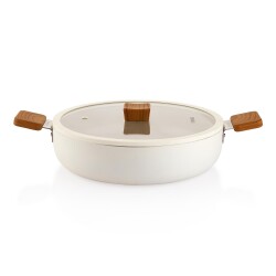 Schafer Ceramonı Seramık Basık Tencere 30cm - 2