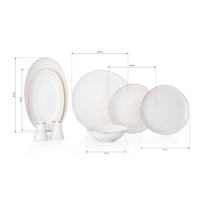 Schafer Ella 56 Prc Yemek Takımı Plt01 - 1