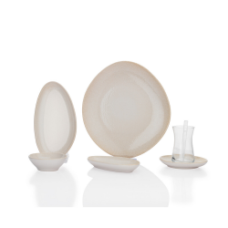 Schafer Felıs 32 Prc Kahvaltı Takımı Krem - SCHAFER