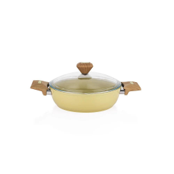 Zzz - Schafer Fıesta 24 Cm Seramık Basık Tencere Yesıl - SCHAFER
