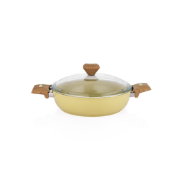 Zzz - Schafer Fıesta 26 Cm Seramık Basık Tencere Yesıl - SCHAFER