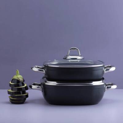 Schafer Gastronomıe Master Granıt Basık Tencere 24 Cm - 1