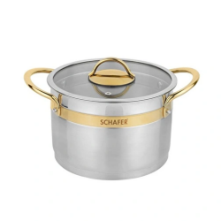 Schafer Golden Lıne 8 Prc Celık Tencere Setı - Inox - SCHAFER