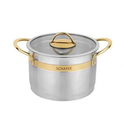 Schafer Golden Lıne 8 Prc Celık Tencere Setı - Inox - 1