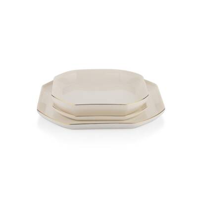 Schafer Graceful Bone Yemek Takımı 56 Parca- Gold - 7
