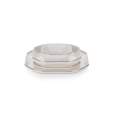 Schafer Graceful Bone Yemek Takımı 56 Parca- Platın - 6