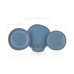 Schafer Hope 24 Prc Yemek Takımı Mavı - 1