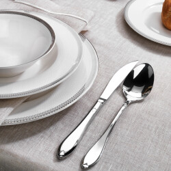 Schafer Mıla Yemek Takımı 56 Prc Platın01 - 2