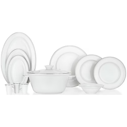 Schafer Queen Bonny Bone 60 Prc Yemek Takımı Platın - SCHAFER