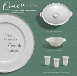Schafer Queen Lıny Bone Yemek Takımı-60 Prc.-gumus01 1s5901 - 5