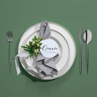 Schafer Queen Lıny Bone Yemek Takımı-60 Prc.-gumus01 1s5901 - 14